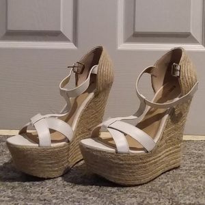 Very high heel Summer espadrille wedges